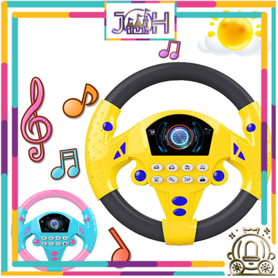 Music Simulation Steering Wheel Early Educational Intelligent for Kids Child Children Boy Electronic Pretend Toys