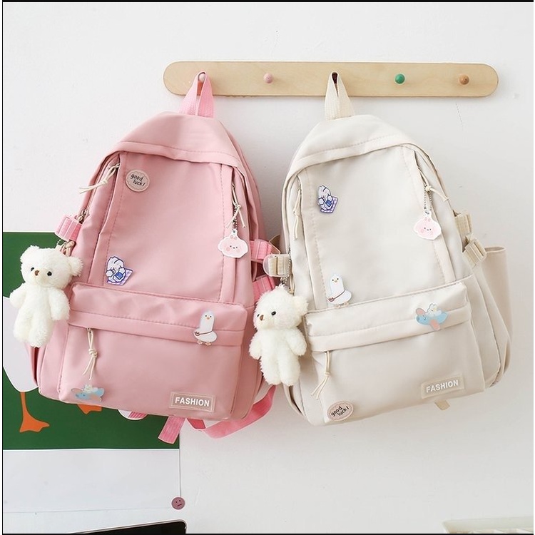 women bagpack school backpack school bag travel bag beg sekolah perempuan beg galas 背包女 beg pack bagpack canvas