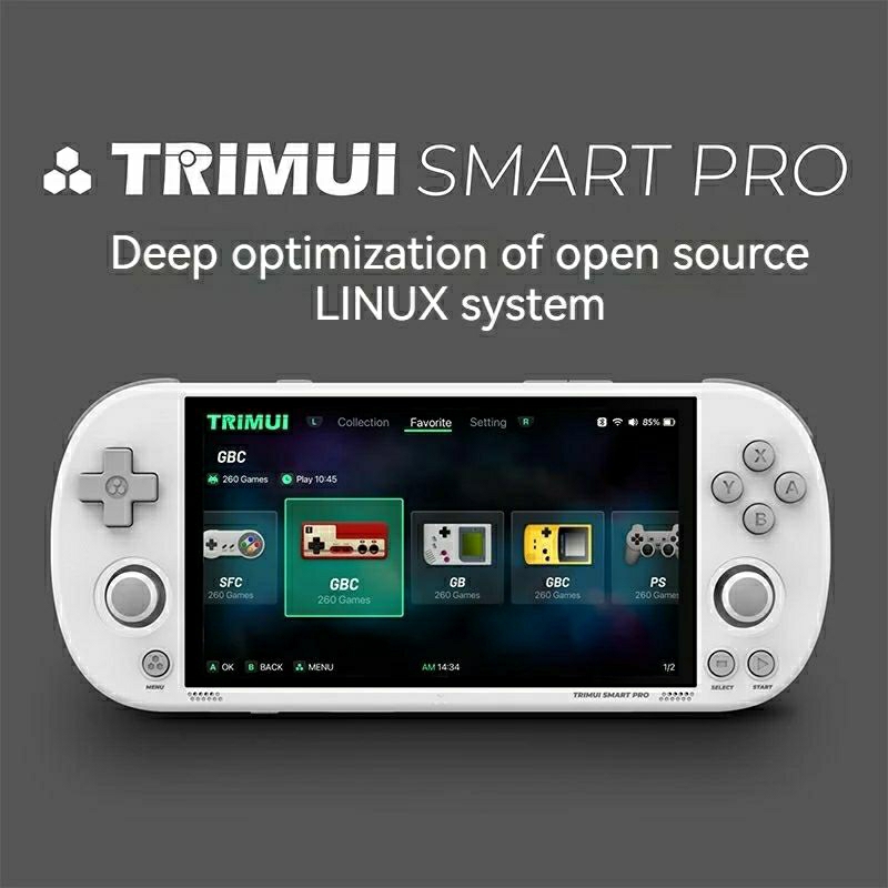TRIMUI SMART PRO Open Source System IPS Handheld Console With 15000+ Games