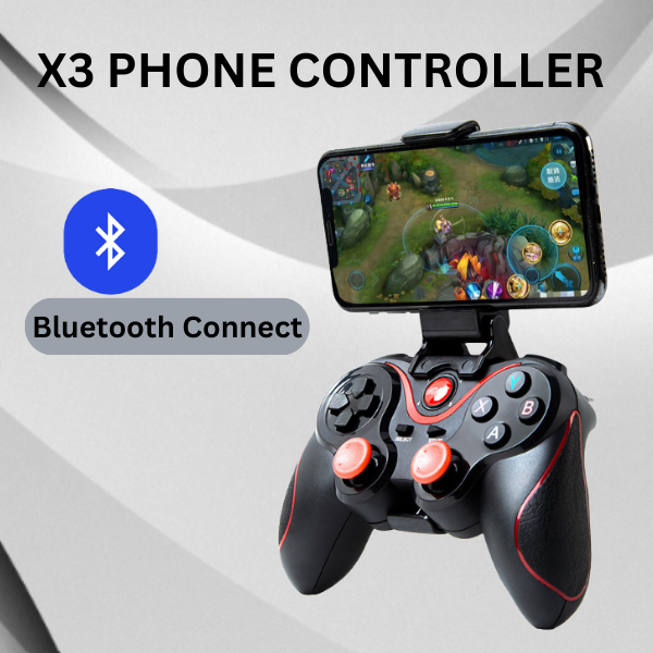 X3 Wireless Controller Gamepad Gaming Controller Wireless Joystick Joypad with OTG Converter